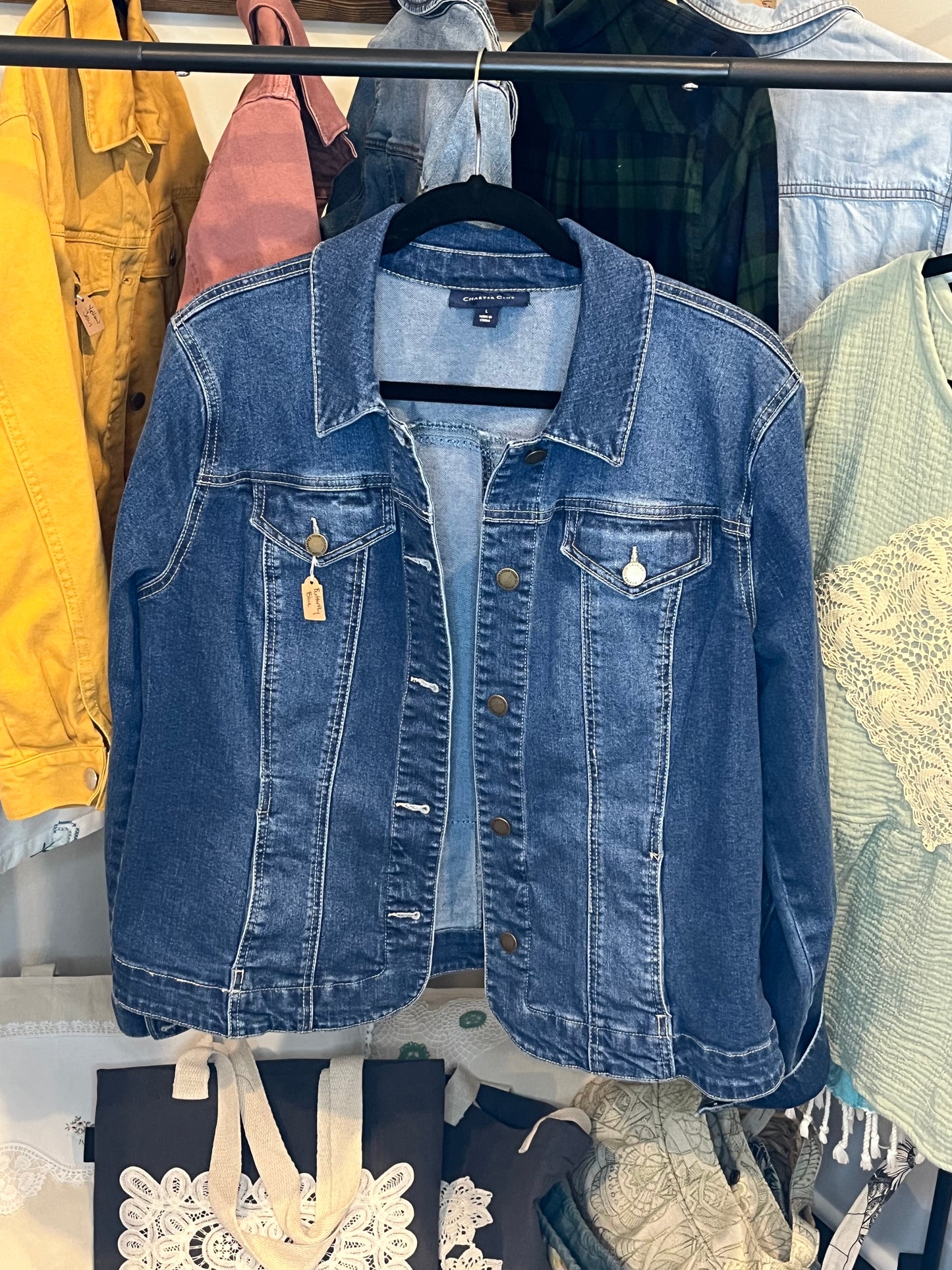 Blue Butterfly Denim Jacket