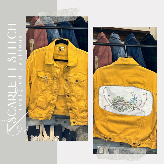 Mustard Peacock Demin Jacket