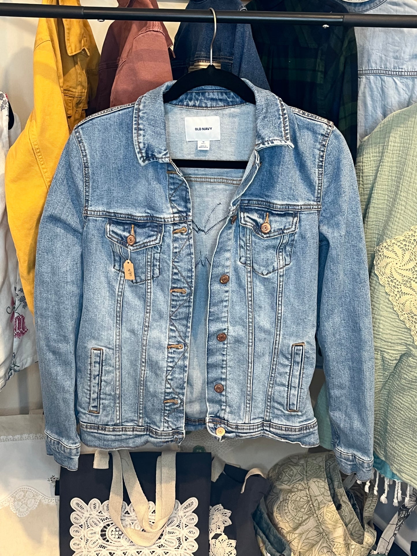 Butterfly Applique Denim Jacket