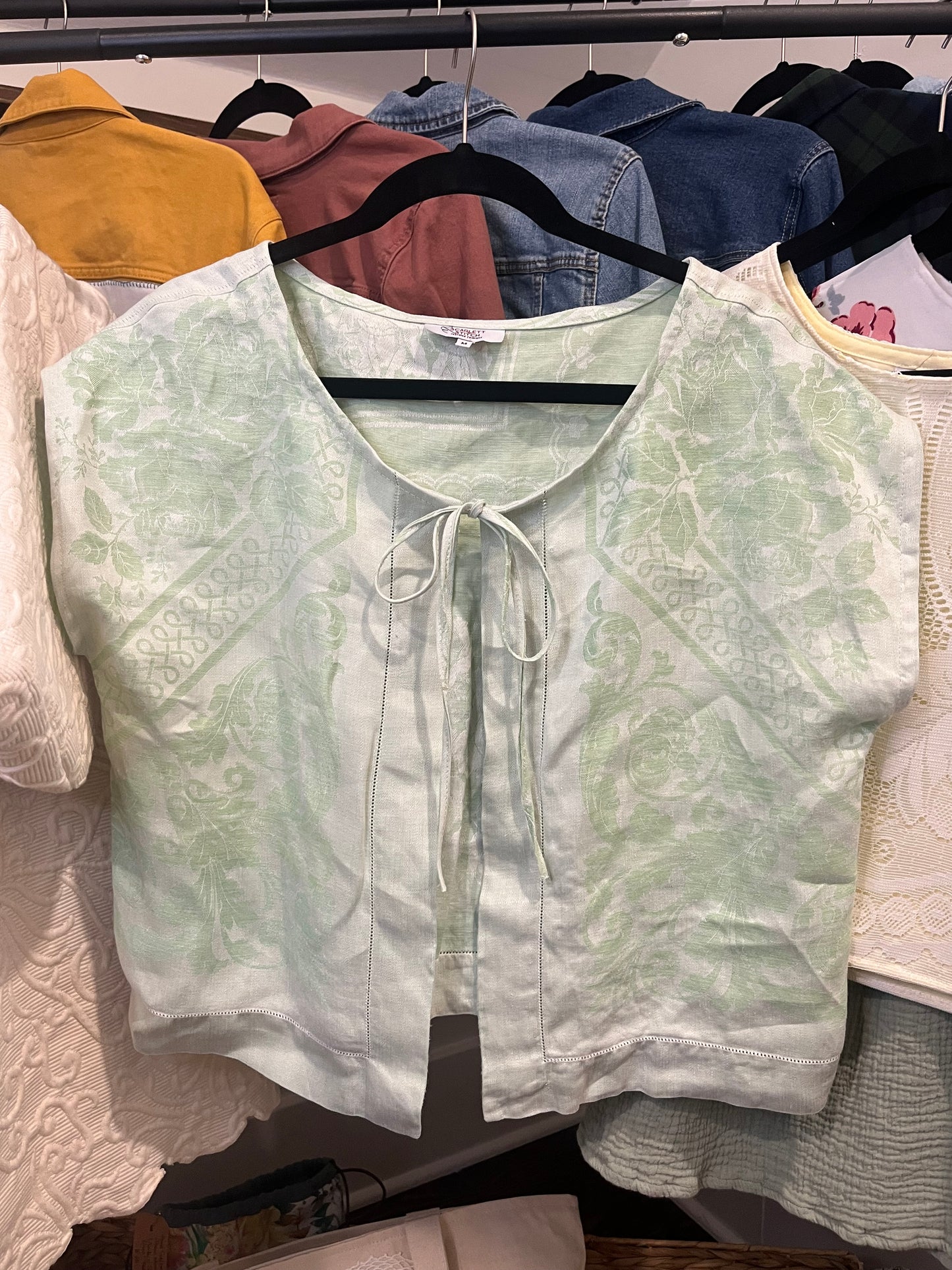 Brocade Tie Vest