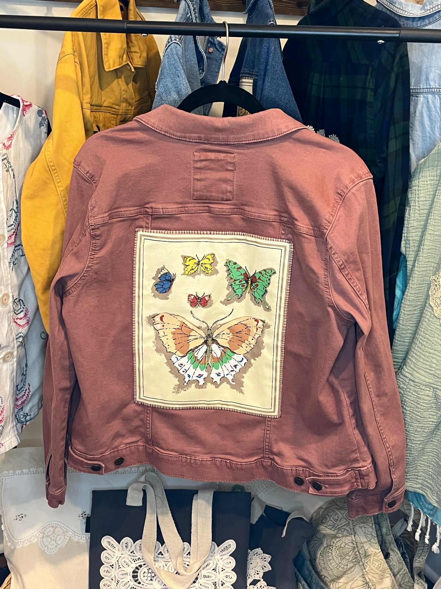 Dusty Rose Demin Jacket