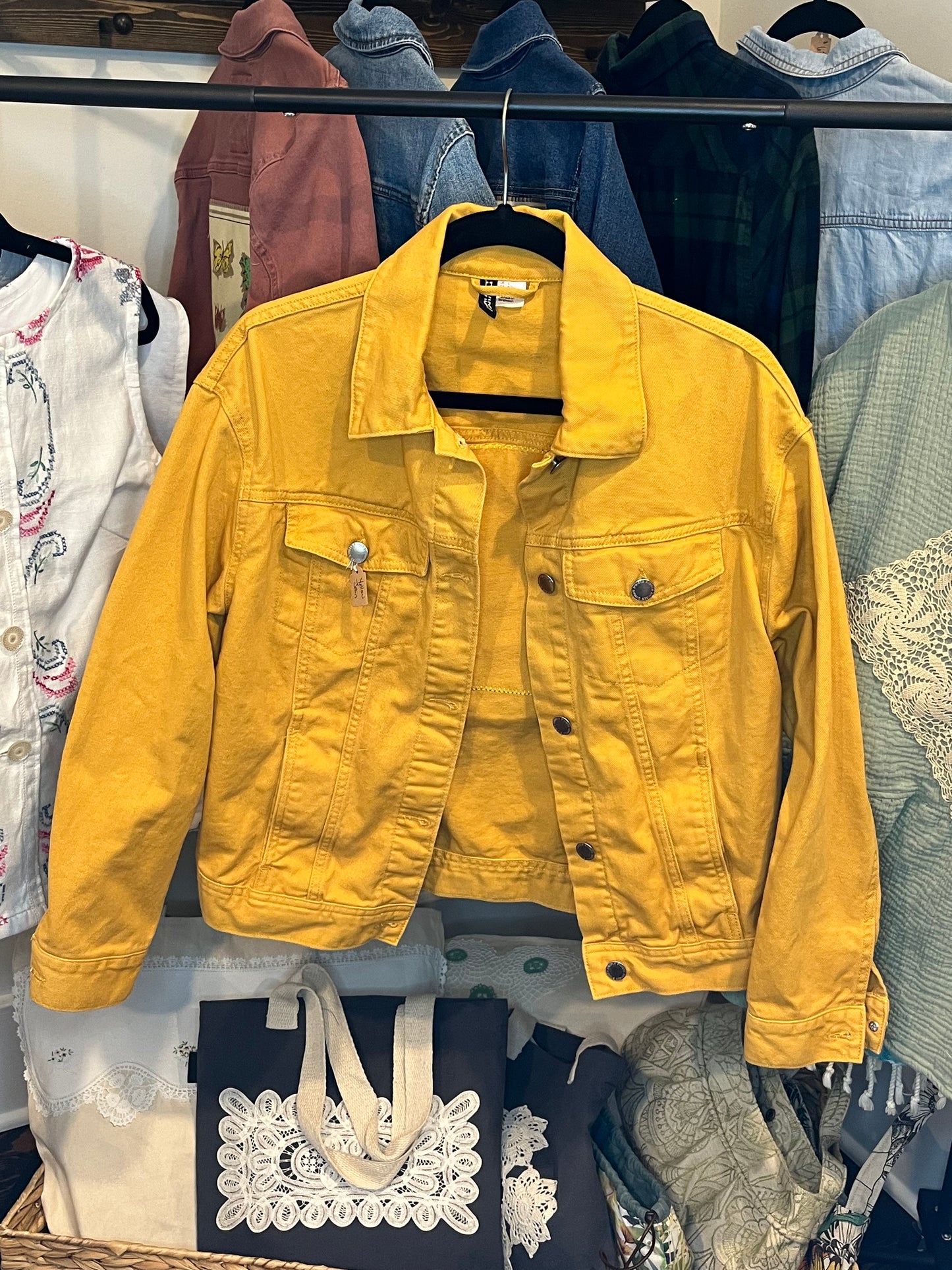 Mustard Peacock Demin Jacket