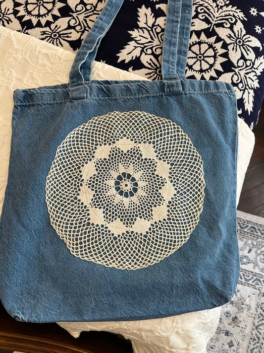 Denim Twill Tote Bag